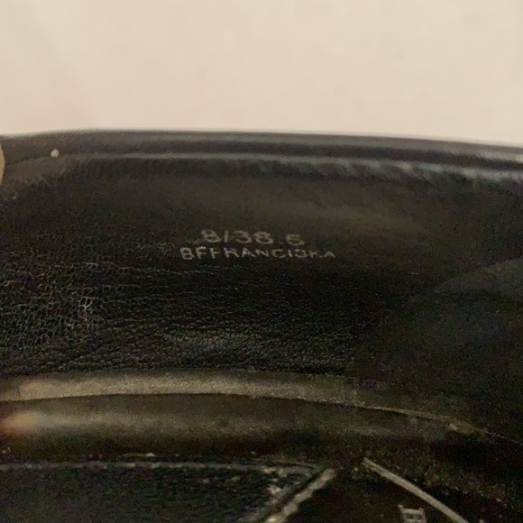 B Brian Atwood Franciska Peep Toe Pump Black Platform Sz 8 - Picture 6 of 11